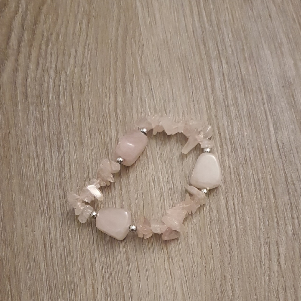 Elegant Pink Stone Bracelet